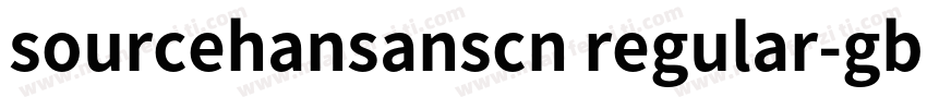sourcehansanscn regular-gbpc-euc-h字体转换